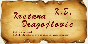 Krstana Dragojlović vizit kartica